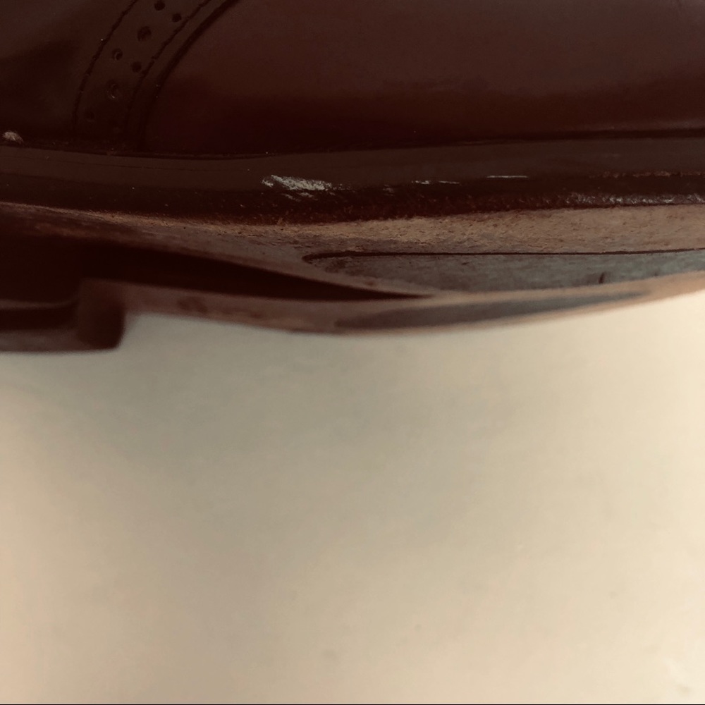 French Shriner Black & Wine Dress Shoes Size 12 - Picture 8 of 8